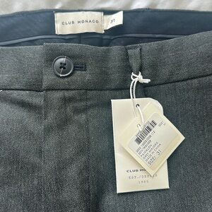 CLUB MONACO Grey Jogger Fleece Lined Pants 31 Seth Trouser